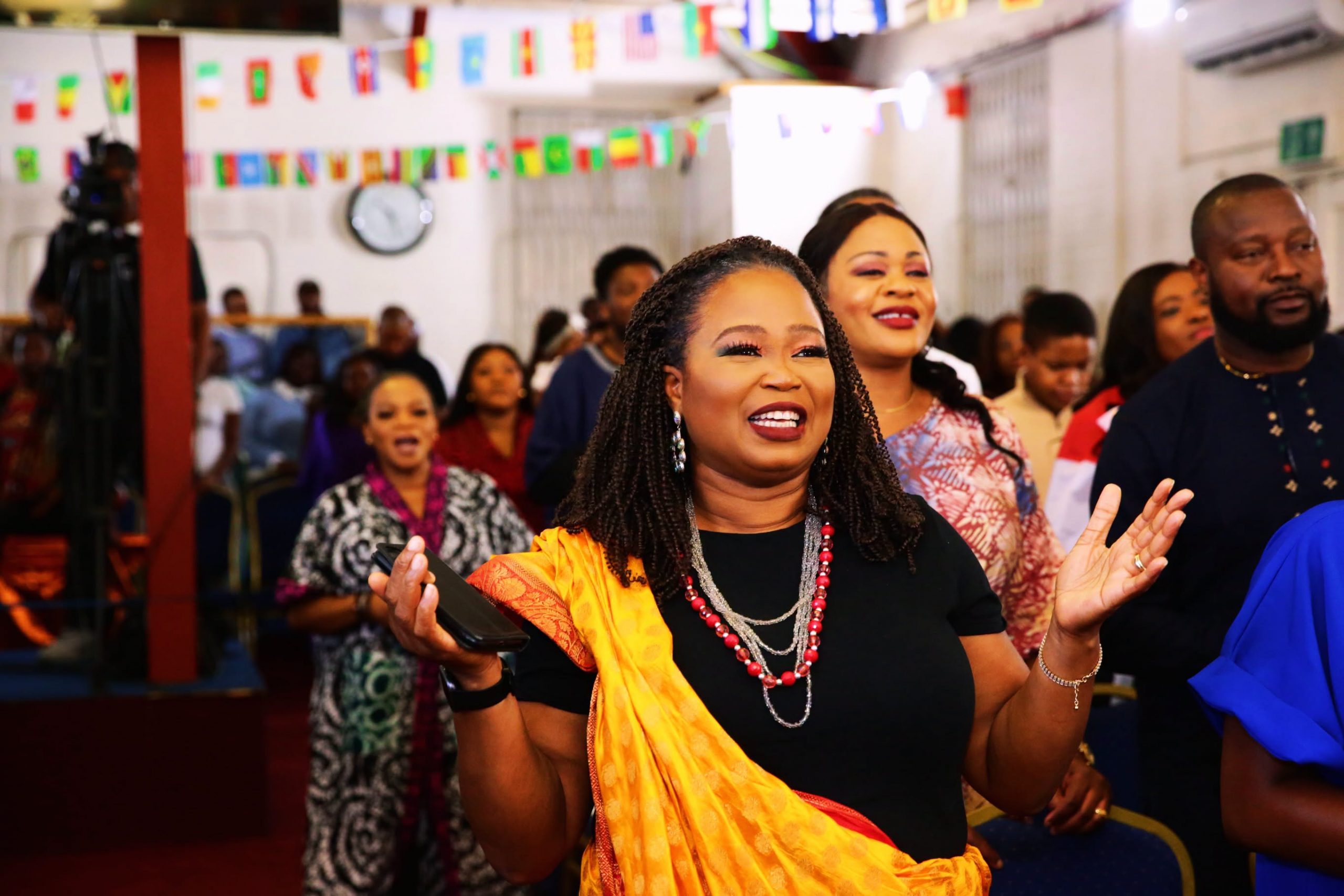 Royal Connections congregation celebrating Multicultural Day