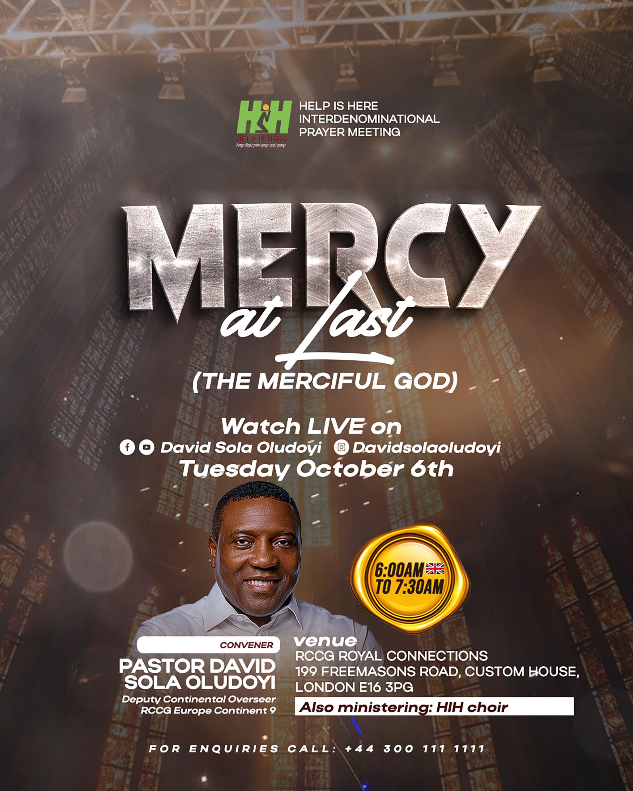 Mercy at Last Prayer Meeting Flyer